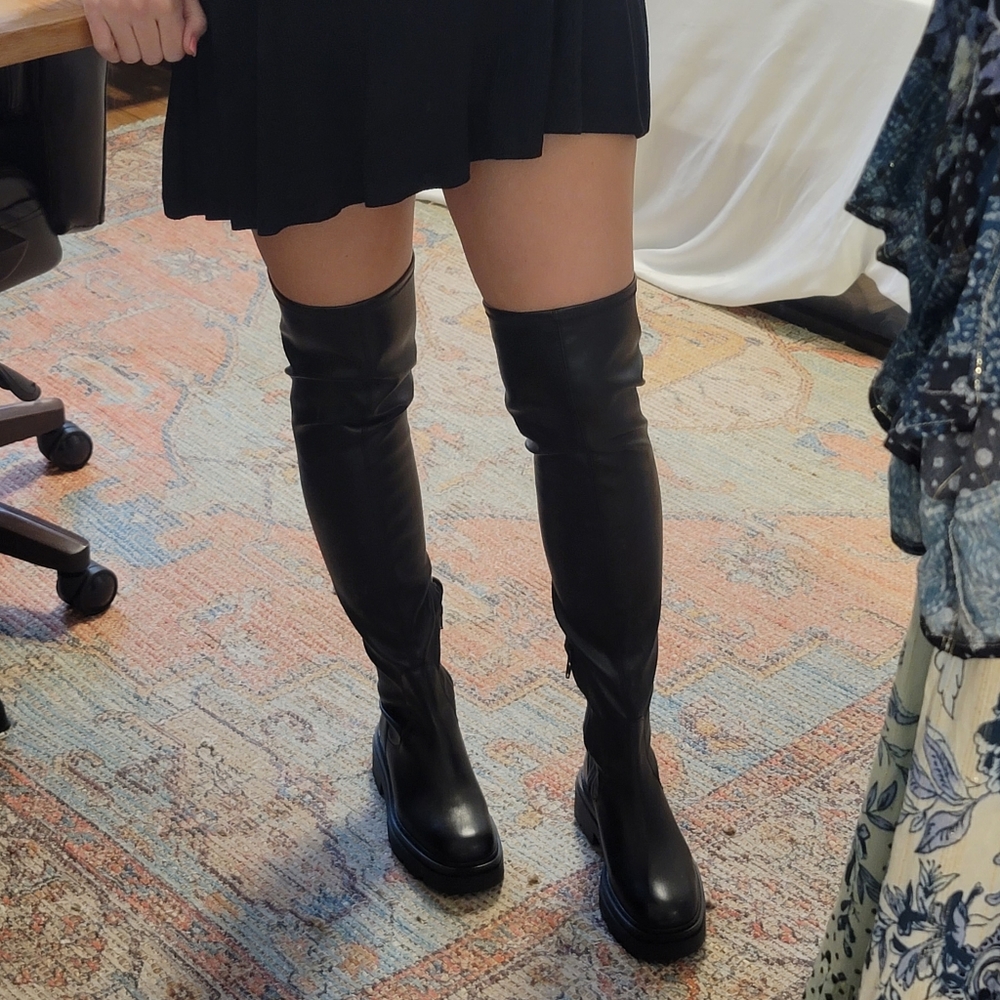 Free People Holden Black Leather